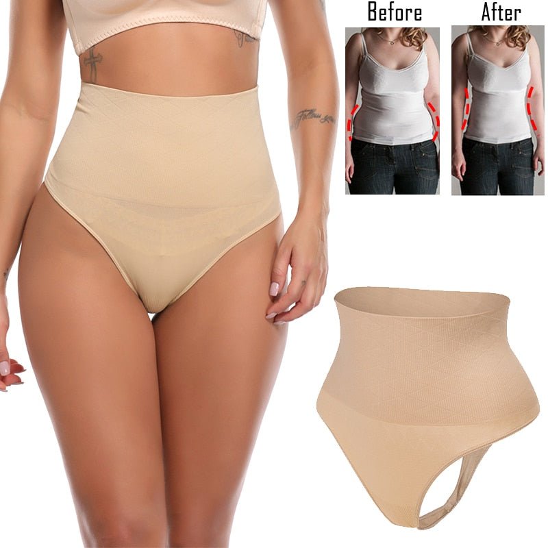 Body Shaper Waist Trainer Modeling Belt Slimming Underwear Tummy Control Shapers Thong Style Cincher Panty Shapewear-0