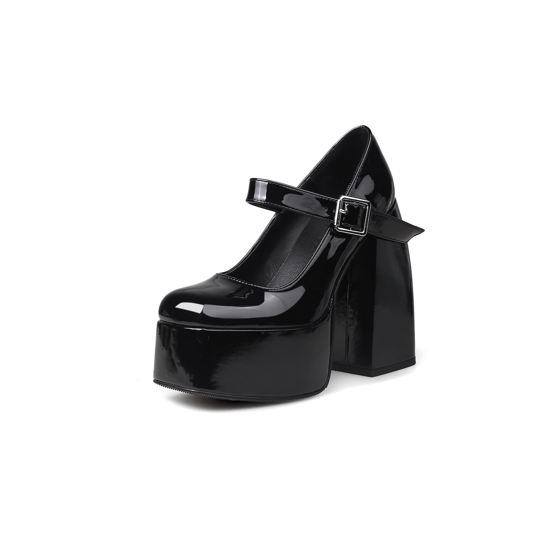 Platform-Heel Mary Jane Pumps-1