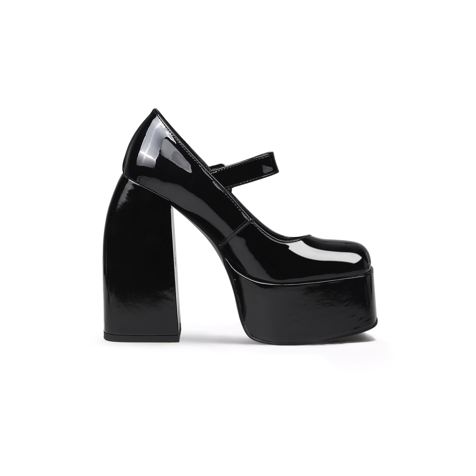 Platform-Heel Mary Jane Pumps-2